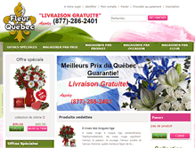 Tablet Screenshot of fleur-quebec.com